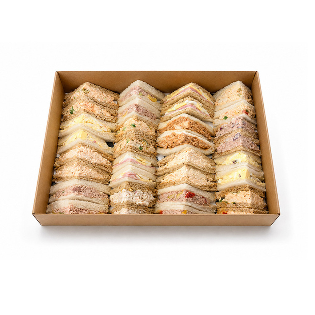 Selection of Freshly Prepared Sandwiches with Festive Fillings