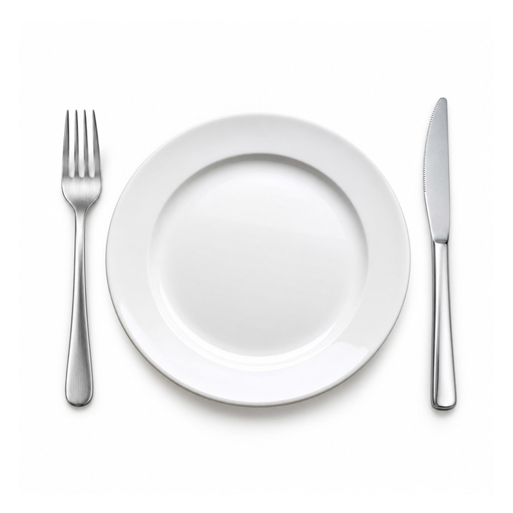 Main Course Plate, Knife & Fork (Per Person) [+£2.15]